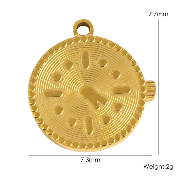Stainless Steel Jewelry Accessories Apple Cross Love Diamond Oil Drop Shell Joker Pendant Electroplating