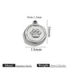 Stainless Steel Jewelry Accessories Butterfly Heart Cross Round Pendant Bracelet Necklace Earrings Electroplated