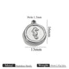 Stainless Steel Jewelry Accessories Butterfly Heart Cross Round Pendant Bracelet Necklace Earrings Electroplated