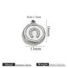 Stainless Steel Jewelry Accessories Butterfly Heart Cross Round Pendant Bracelet Necklace Earrings Electroplated