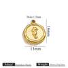 Stainless Steel Jewelry Accessories Butterfly Heart Cross Round Pendant Bracelet Necklace Earrings Electroplated