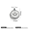 Stainless Steel Jewelry Accessories Butterfly Heart Cross Round Pendant Bracelet Necklace Earrings Electroplated