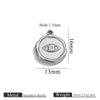 Stainless Steel Jewelry Accessories Butterfly Heart Cross Round Pendant Bracelet Necklace Earrings Electroplated
