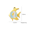 Stainless Steel Jewelry Accessories Cute Pendant Electroplated Color Retaining Necklace Pendant Accessories For Women