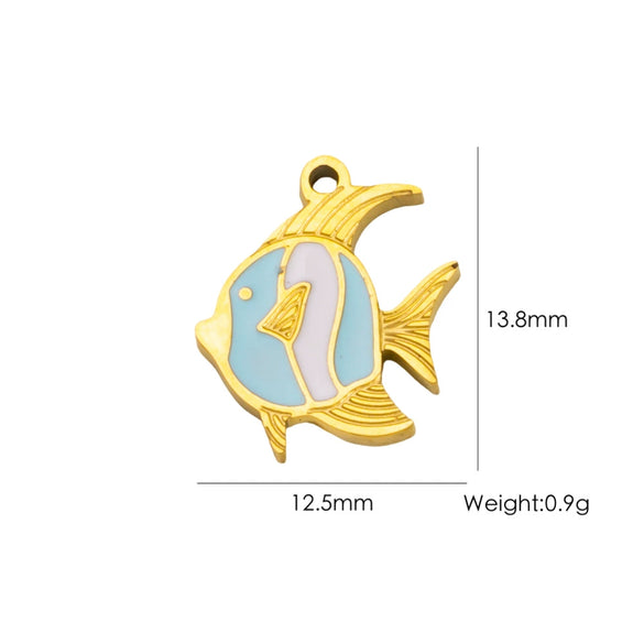 Stainless Steel Jewelry Accessories Cute Pendant Electroplated Color Retaining Necklace Pendant Accessories For Women