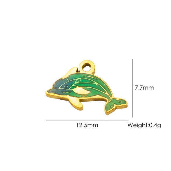 Stainless Steel Jewelry Accessories Cute Pendant Electroplated Color Retaining Necklace Pendant Accessories For Women