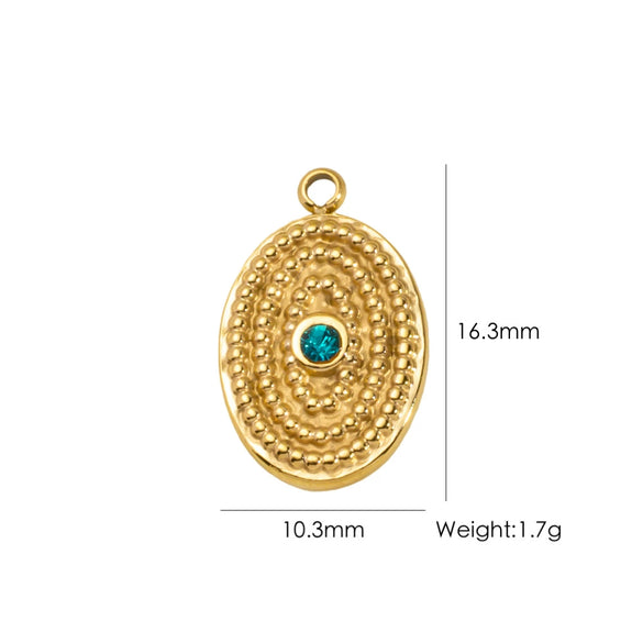 Stainless Steel Jewelry Accessories Cute Pendant Electroplated Color Retaining Necklace Pendant Accessories For Women