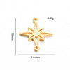 Stainless Steel Jewelry Accessories Geometric Butterfly Cut Out Sixpointed Star Palm Heartshaped Triangle Diy Necklace Bracelet Electroplated