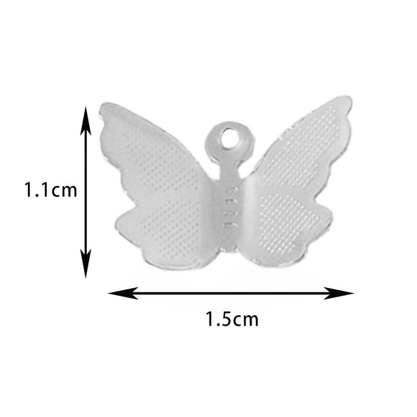 Stainless Steel Jewelry Accessories Geometric Butterfly Cut Out Sixpointed Star Palm Heartshaped Triangle Diy Necklace Bracelet Electroplated