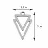 Stainless Steel Jewelry Accessories Geometric Butterfly Cut Out Sixpointed Star Palm Heartshaped Triangle Diy Necklace Bracelet Electroplated