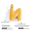 Stainless Steel Jewelry Accessories Light Luxury Style Mini Bubble Letter Pendant Electroplated