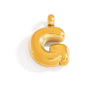 Stainless Steel Jewelry Accessories Light Luxury Style Mini Bubble Letter Pendant Electroplated