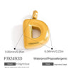 Stainless Steel Jewelry Accessories Light Luxury Style Mini Bubble Letter Pendant Electroplated