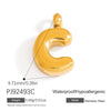 Stainless Steel Jewelry Accessories Light Luxury Style Mini Bubble Letter Pendant Electroplated