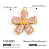 Stainless Steel Jewelry Accessories Luxury Niche Inlay White Stone Electroplated