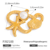Stainless Steel Jewelry Accessories Luxury Niche Inlay White Stone Electroplated