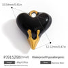 Stainless Steel Jewelry Accessories Luxury Niche Inlay White Stone Electroplated