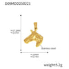 316L Stainless Steel Jewelry Accessories Marine Series Love Cross Pendant With Heart And Flower Patterns Electroplated