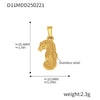 316L Stainless Steel Jewelry Accessories Marine Series Love Cross Pendant With Heart And Flower Patterns Electroplated