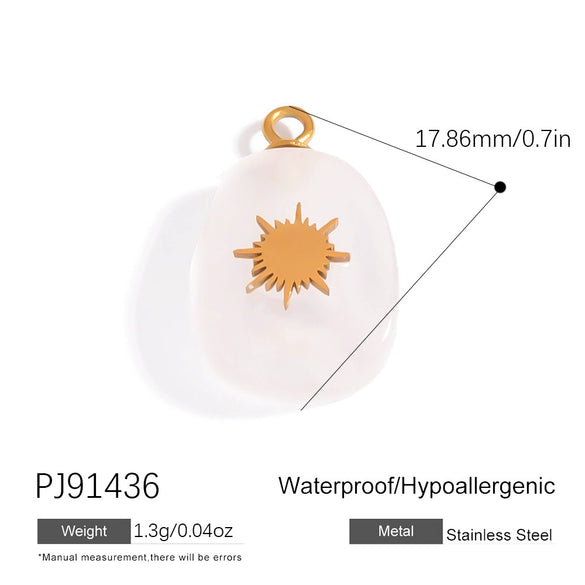 Stainless Steel Jewelry Accessories Oil Dripping Style Diy Handmade Necklace Bracelet Earrings Pendant For Women