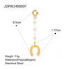 Stainless Steel Jewelry Accessories Oil Drop Horseshoe Bikini Pendant Electroplated
