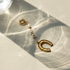 Stainless Steel Jewelry Accessories Oil Drop Horseshoe Bikini Pendant Electroplated