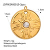 Stainless Steel Jewelry Accessories Pendant Necklace With Diamond Electroplated