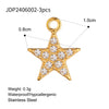 Stainless Steel Jewelry Accessories Pendant Necklace With Diamond Electroplated