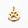 Stainless Steel Jewelry Accessories Pendant With Polished Cut Out Love Letter Cat Paw Dog Paw And Geometric Shape Electroplated