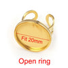 Stainless Steel Jewelry Accessories Ring Round Square Rectangular Tray Geometric Original Design 18K Gold Plated Diy