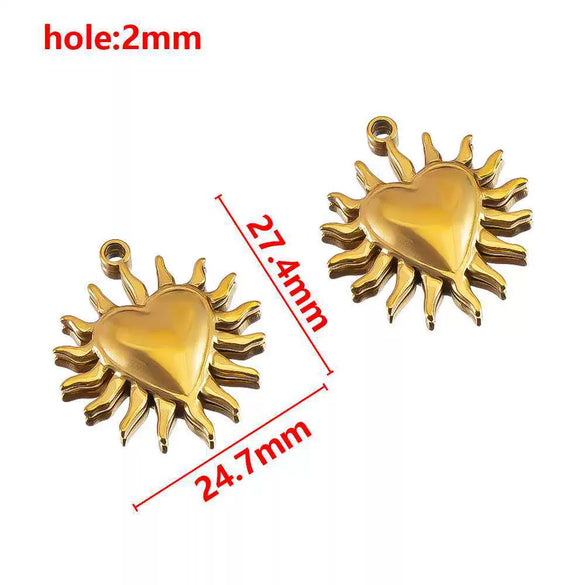 Stainless Steel Jewelry Accessories Starfish Turtle Manta Ray Pendant Electroplated