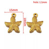 Stainless Steel Jewelry Accessories Starfish Turtle Manta Ray Pendant Electroplated