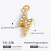 Stainless Steel Jewelry Accessories Turtle Starfish Necklace Bracelet Pendant Electroplated