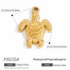 Stainless Steel Jewelry Accessories Turtle Starfish Necklace Bracelet Pendant Electroplated
