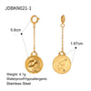 Stainless Steel Jewelry Accessories Twelve Constellations Bikini Pendant Electroplated