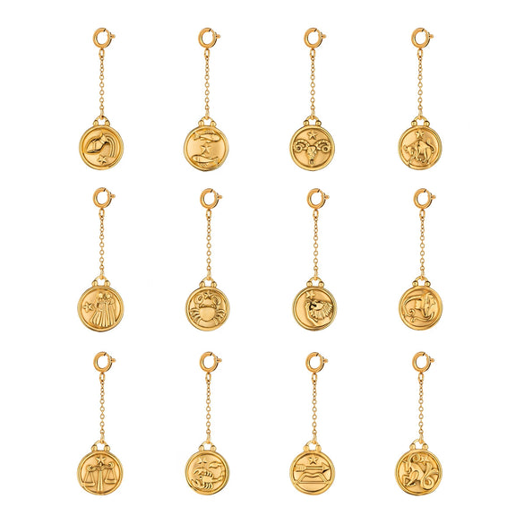 Stainless Steel Jewelry Accessories Twelve Constellations Bikini Pendant Electroplated