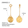 Stainless Steel Jewelry Accessories Twelve Constellations Bikini Pendant Electroplated