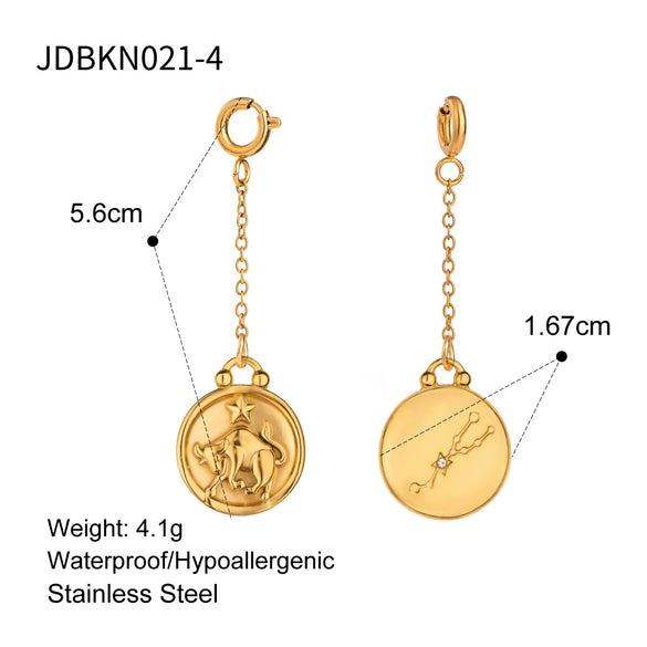 Stainless Steel Jewelry Accessories Twelve Constellations Bikini Pendant Electroplated