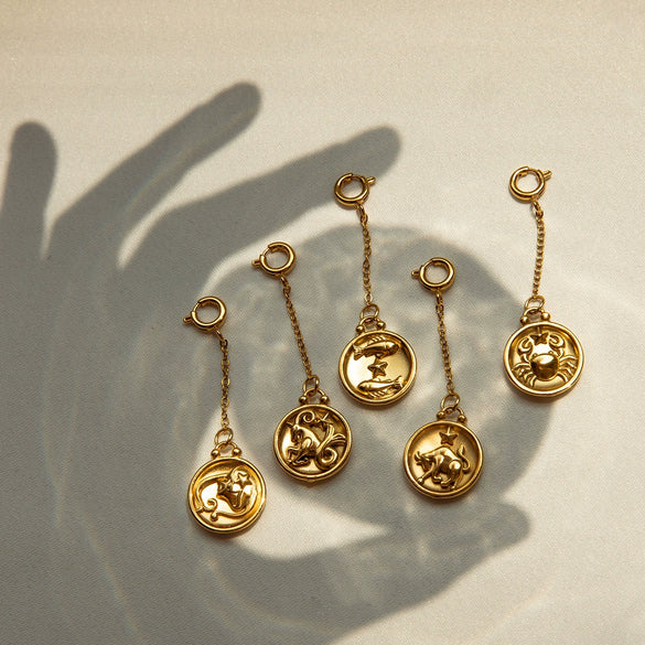 Stainless Steel Jewelry Accessories Twelve Constellations Bikini Pendant Electroplated