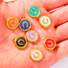 Stainless Steel Jewelry Accessories Vacuum Plated Dripping Oil Horseshoe Bracelet Necklace Earrings Pendant