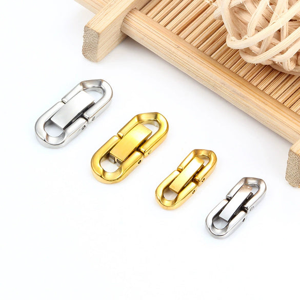 Stainless Steel Jewelry Buckle U Shaped Electroplated Connecting Buckle For Necklace And Bracelet Accessories