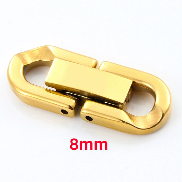 Stainless Steel Jewelry Buckle U Shaped Electroplated Connecting Buckle For Necklace And Bracelet Accessories