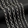 Stainless Steel Jewelry Chain With Egg Clasp Barbell For Punk Style Electrolytic Polishing Treatment