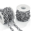 Stainless Steel Jewelry Chain With Egg Clasp Barbell For Punk Style Electrolytic Polishing Treatment