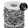 Stainless Steel Jewelry Chain With Egg Clasp Barbell For Punk Style Electrolytic Polishing Treatment