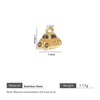 Stainless Steel Jewelry Cute Cartoon Pendant Handmade Diy Necklace With Totem Pattern And Dripping Oil Design