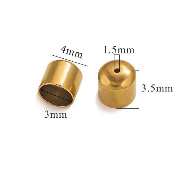 Stainless Steel Jewelry Diy Handmade Supplies With Fish Pattern Round Head Bucket Perforated Buckle Accessories Electroplated