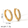 Stainless Steel Jewelry Earrings With Geometric Design And High Sense Style