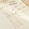 Stainless Steel Jewelry Flower Pattern Pendant Necklace Bracelet Earrings Electroplated For Women