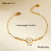 Stainless Steel Jewelry Flower Pattern Pendant Necklace Bracelet Earrings Electroplated For Women